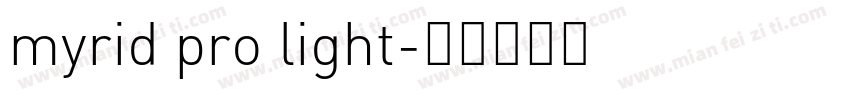 myrid pro light字体转换